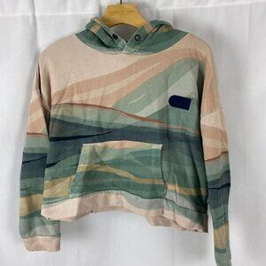 Picture Organic  Water Color Cropped Hoodie Women's Large